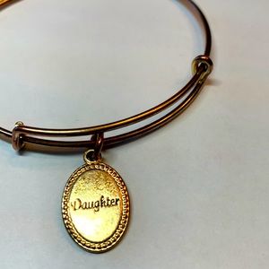 3/$15 Alex and Ani Daughter gold tone bracelet